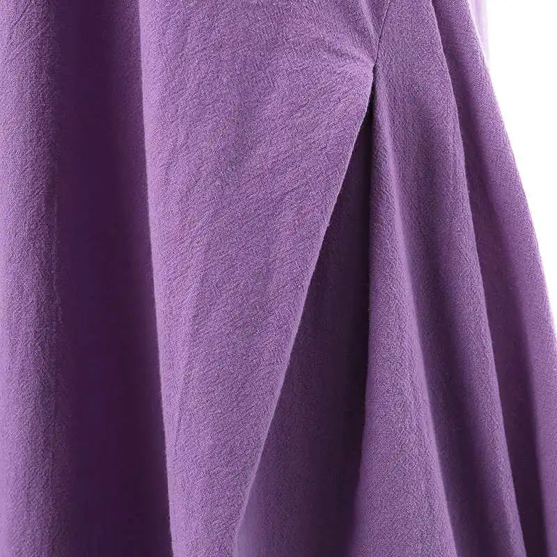 ZANZEA Oversized Cotton Maxi Dress for Women - Casual Sleeveless Summer Style