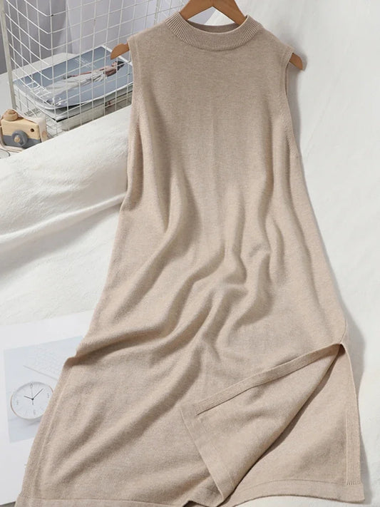 OCEANLOVE Vintage A-Line Sleeveless Casual Dress