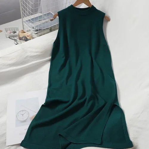 OCEANLOVE Vintage A-Line Sleeveless Casual Dress