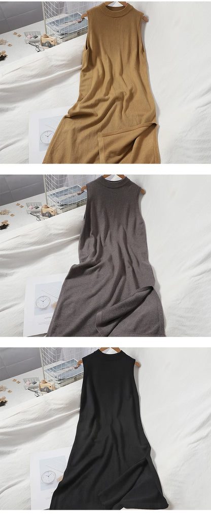 OCEANLOVE Vintage A-Line Sleeveless Casual Dress
