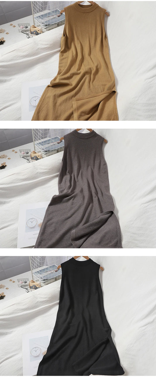 OCEANLOVE Vintage A-Line Sleeveless Casual Dress
