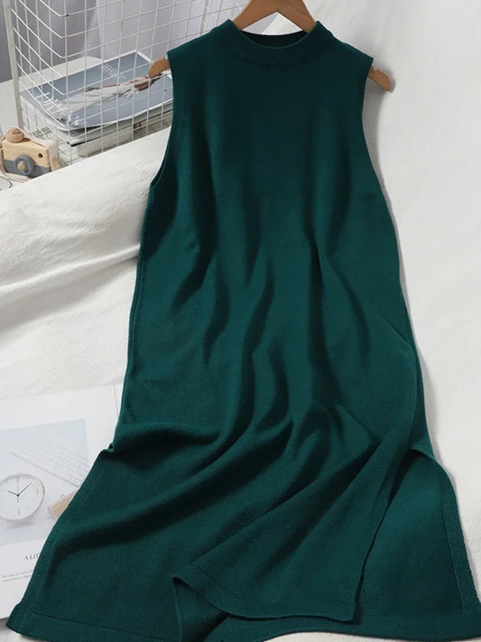 OCEANLOVE Vintage A-Line Sleeveless Casual Dress