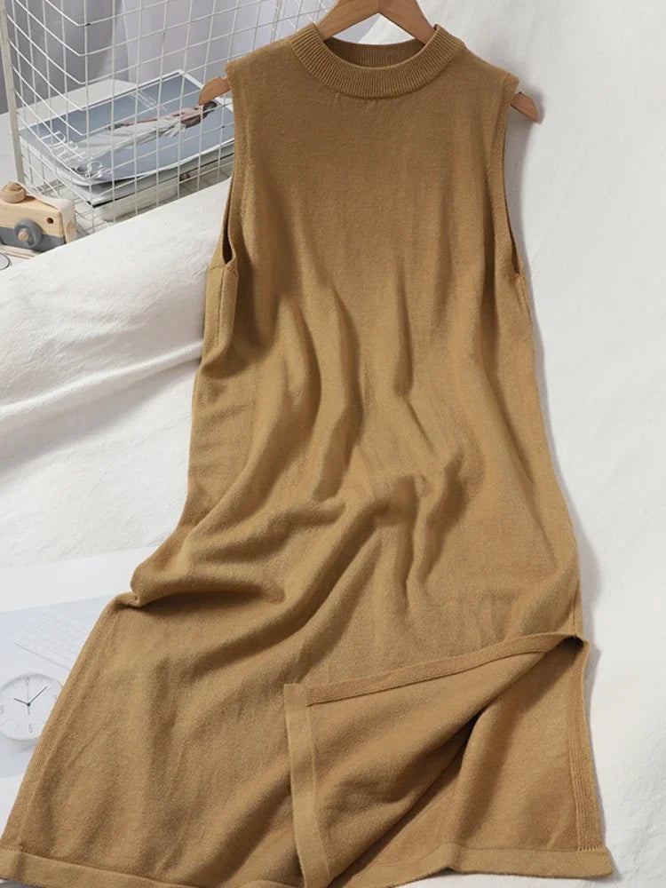 OCEANLOVE Vintage A-Line Sleeveless Casual Dress