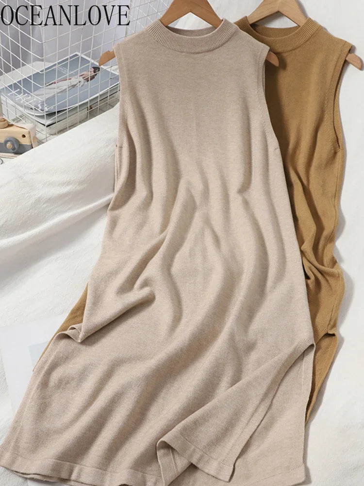 OCEANLOVE Vintage A-Line Sleeveless Casual Dress
