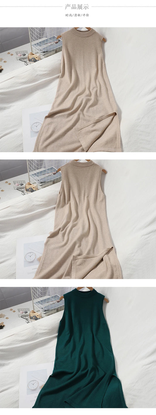 OCEANLOVE Vintage A-Line Sleeveless Casual Dress