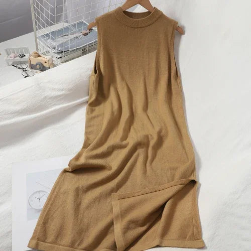 OCEANLOVE Vintage A-Line Sleeveless Casual Dress